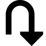 Arrow U Right Down SVG Icon